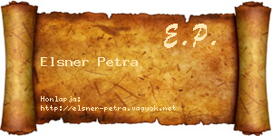 Elsner Petra névjegykártya